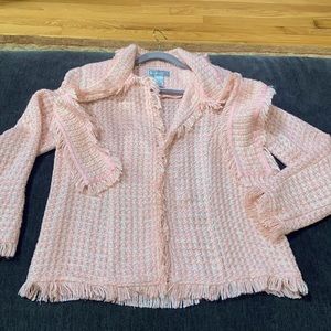 Blazer/veste Femme Simonton Says Rose Vif/magenta - Taille L, Coton, Occasion Très Bon état